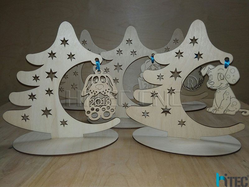 Laser Cutting & Engraving for Merry Christmas Ornaments 2018