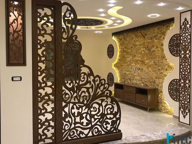 Home Decoration Mdf board hollow arts by Middle East customers