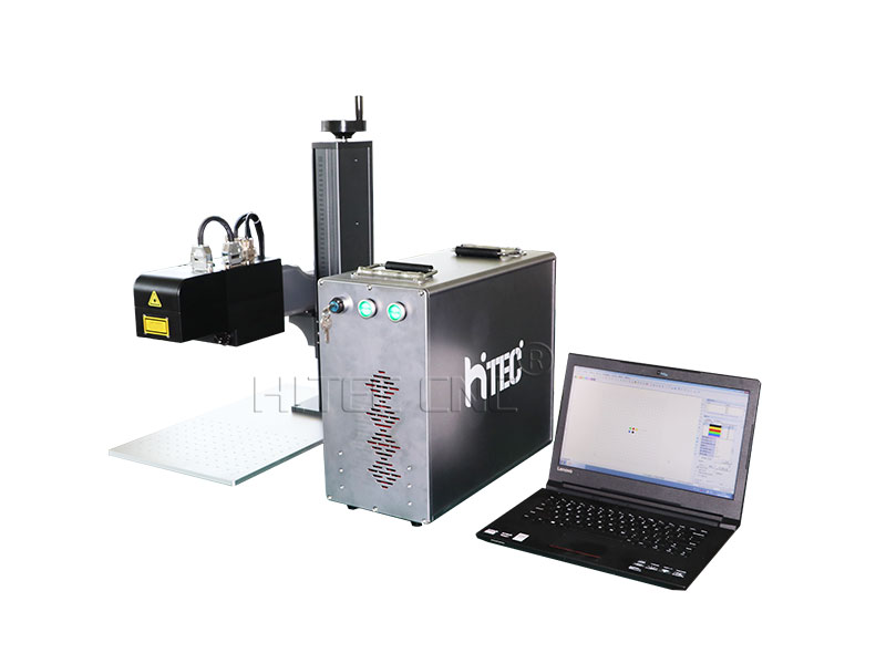 JPT 60W Mopa dynamic focus fiber laser marking machine for metal 3D relief engraving