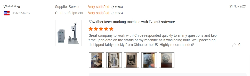 fiber laser marking machine customer feedback 