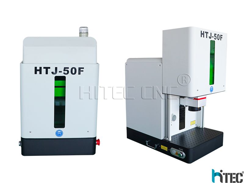 European export standard fully enclosed 2.5D 50W fiber optic marking machine