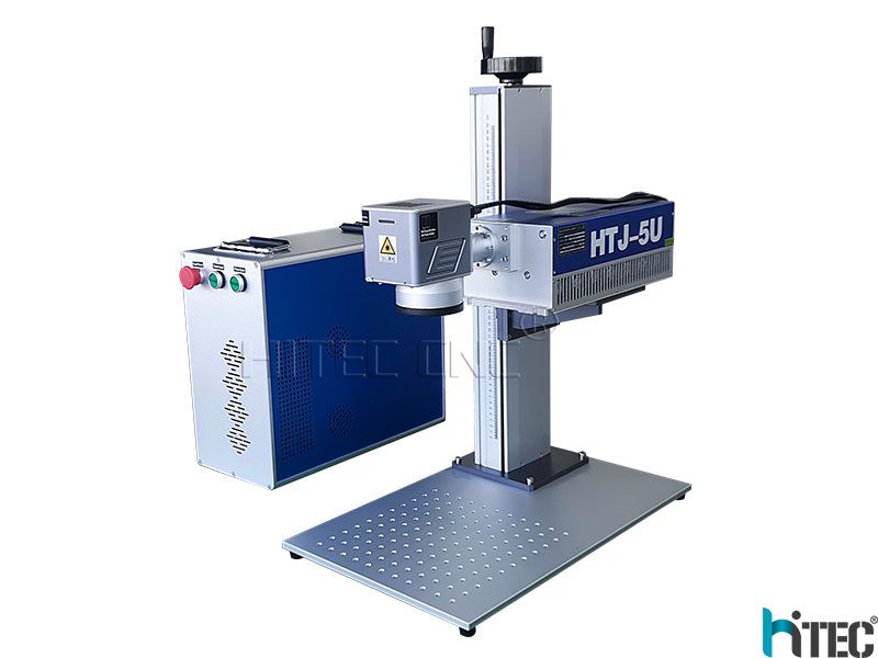 Portable 5w UV JPT fiber laser marking machine for plastic glass