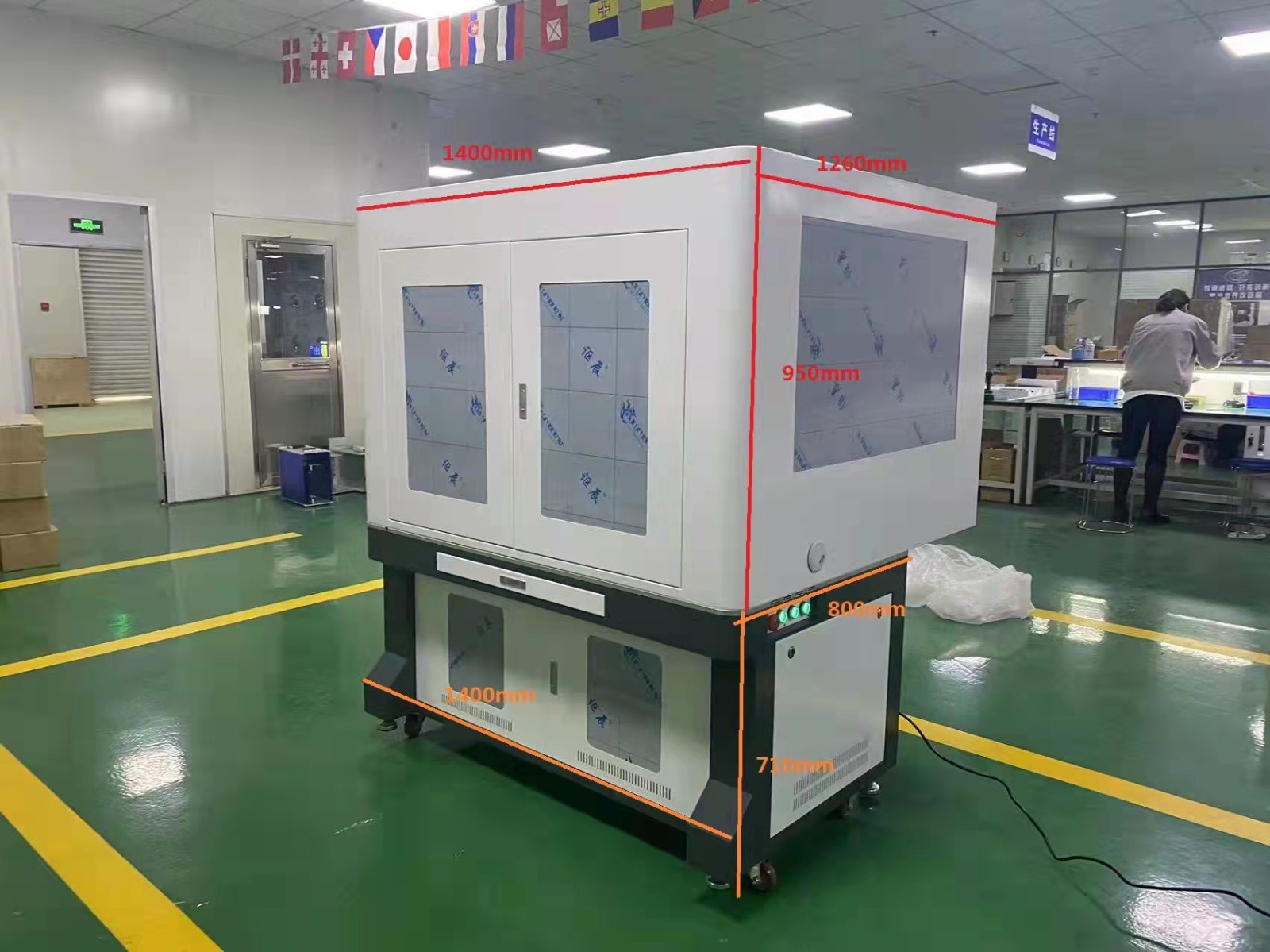 600x900mm fiber laser marking machine XY moving table 
