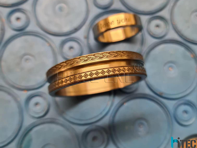 Jewelry ring laser marking