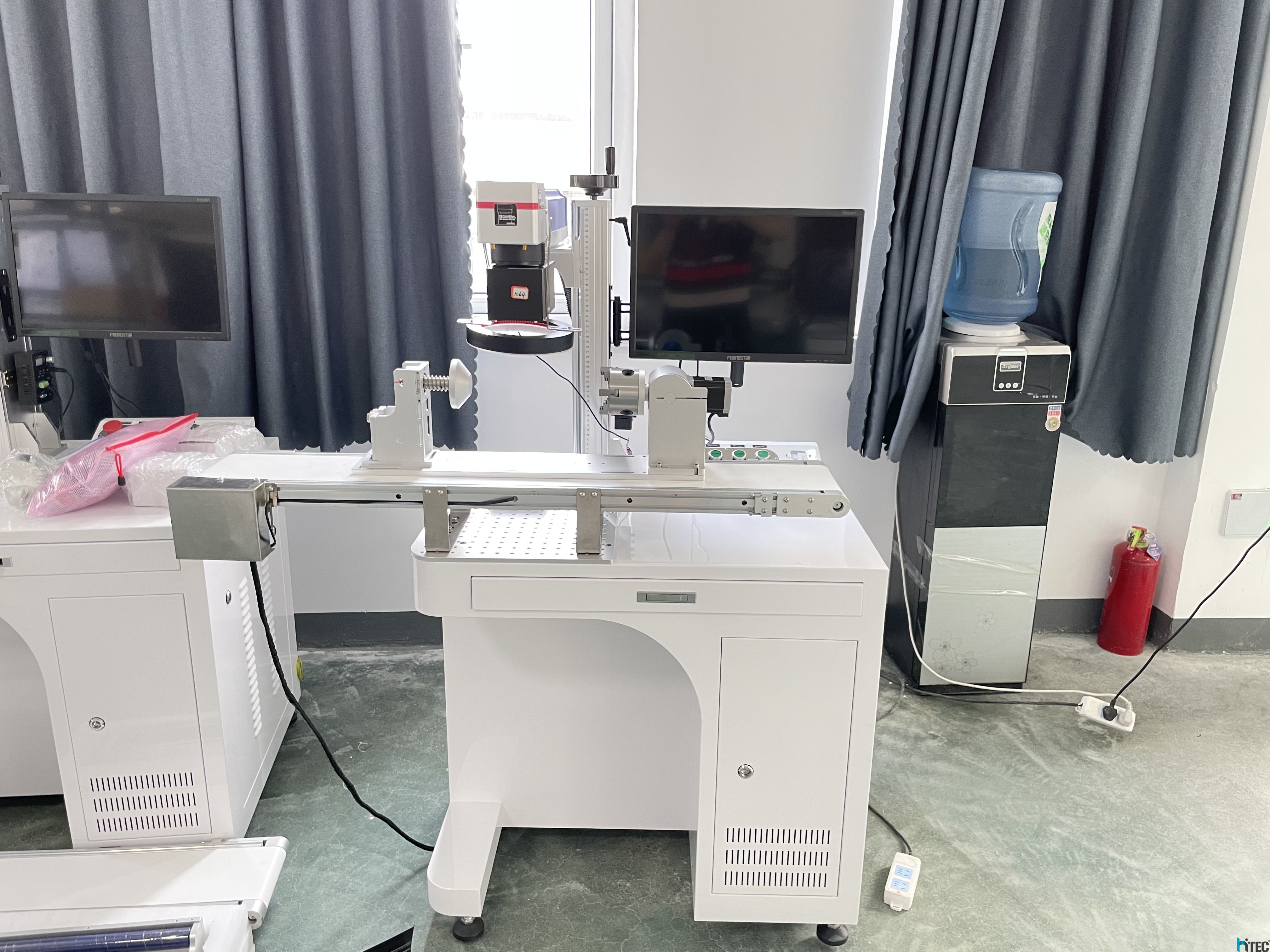 CCD auto visual position system Fiber laser marking machine