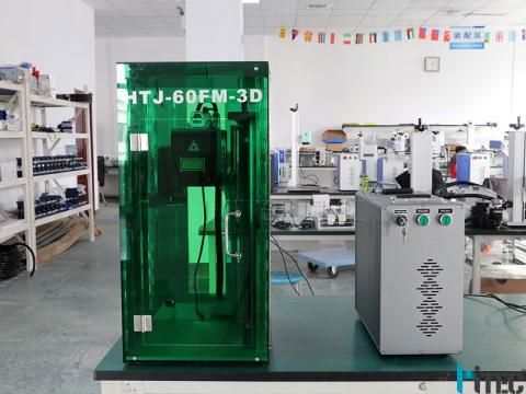 50w 60w 100w fiber laser marking machine with safety enclosure protection