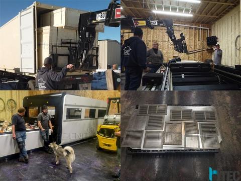 American customer feedback fiber laser cutting machine for air conditioning 