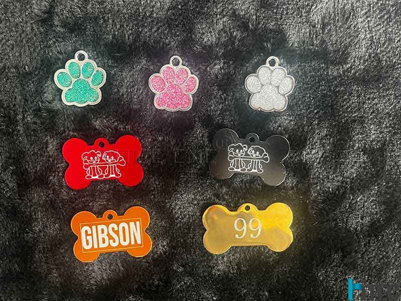 custom metal dog tag by fiber laser marking machine-- Dog tags engraving machine