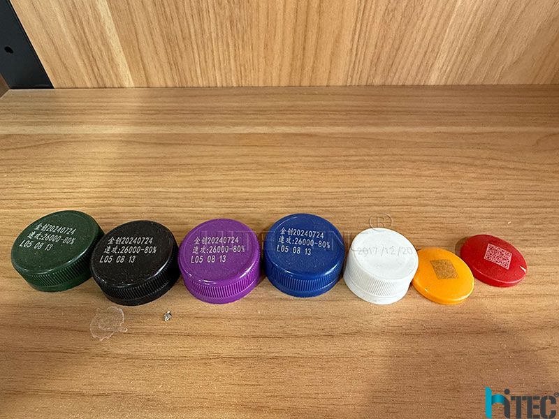 UV laser engraving code, numbers on plastic