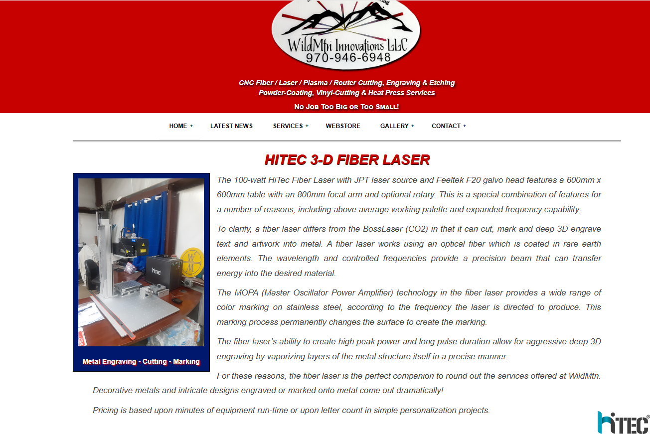 HITEC 3D laser working in USA