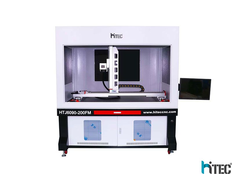 200W JPT MOPA Fiber Laser Marking Machine for Large Metal Engraving | HITEC Laser
